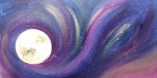 Paint and Sip \ud83c\udf0c\ud83c\udfd4\ufe0f Aurora Over the Mountains