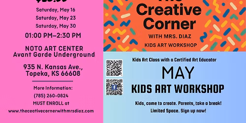 Kids Art Workshop (May 16,23,&30)