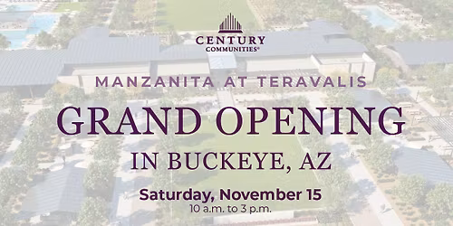 New Community Grand Opening in Buckeye, AZ