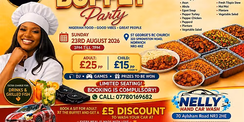 Summer Buffet Party \u2013 Nigerian Food, Good Vibes & Great People