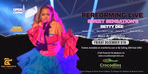 Freestyle Friday with Sweet Sensation's Betty D at Crocodiles Nightclub