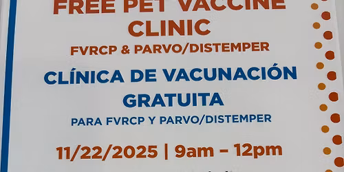 Free Pet Vaccine Clinic by Spay Neuter Network