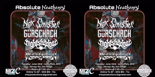 ABSOLUTE HEATHENRY TOUR: SAN DIEGO
