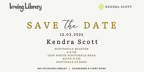 Kendra Scott & Loving Library Shopping for a Cause
