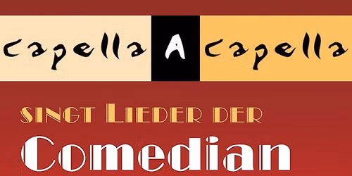 CaC singt Lieder der Comedian Harmonists - in originalen S\u00e4tzen