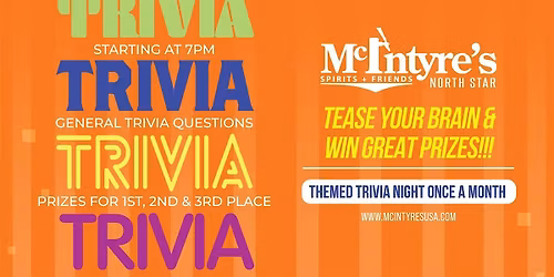 General Trivia Tuesdays @ McIntyre's North Star
