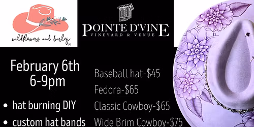 DIY Hat Burning at Pointe D'Vine