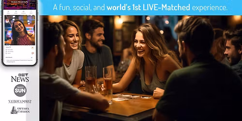 Singles Live-Matched Games Night in Edmonton | Ages: 30-45 | Secret RSVP