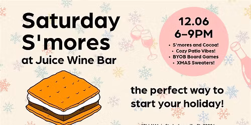 Saturday S'mores and Board Game Night!