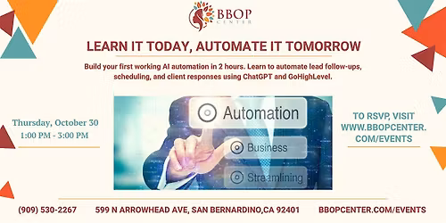 Learn It Today, Automate It Tomorrow