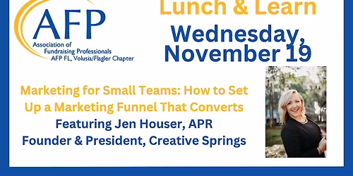 AFP Volusia\/Flagler NovemberLunch & Learn