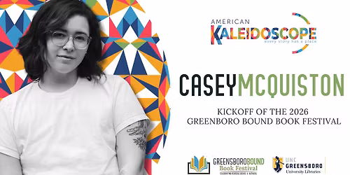 2026 Greensboro Bound Book Festival: Casey McQuiston
