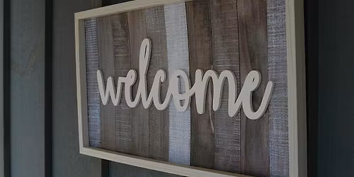 Woodworking Class - Welcome Sign