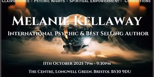 A Evening of Psychic Mediumship & Psychometry with Melanie Kellaway 