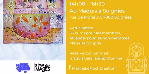 Atelier techniques mixtes Matriochka