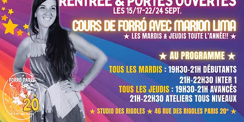 COURS HEBDOS FORR\u00d3 \u2605 Marion Lima