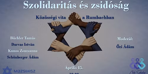 \u2721\ufe0fSzolidarit\u00e1s \u00e9s zsid\u00f3s\u00e1g- K\u00f6z\u00f6ss\u00e9gi vita a Rumbachban