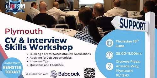 Plymouth FREE CV & Interview Skills Workshop with Babcock