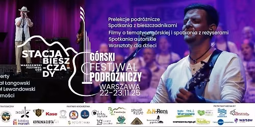 Festiwal Stacja Bieszczady 2025 Warszawa (2 dni) - g\u00f3ry, muzyka, film, prelekcje podr\u00f3\u017cnicze
