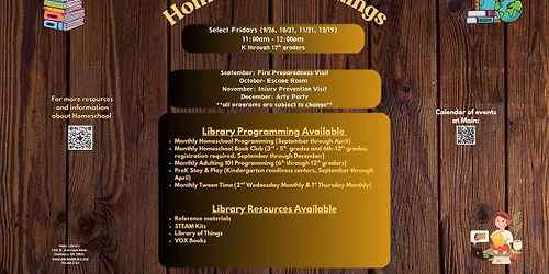 Homeschool Mornings @ Main