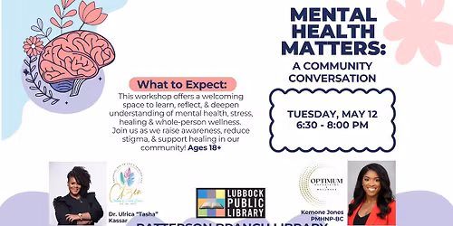 Mental Health Matters at Patterson Banch Library