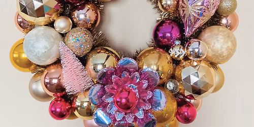 DIY Kitschy Christmas Wreath
