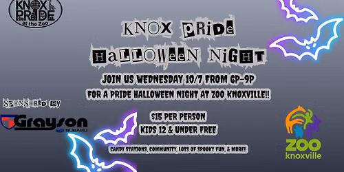 Knox Pride Halloween Night @ Zoo Knoxville