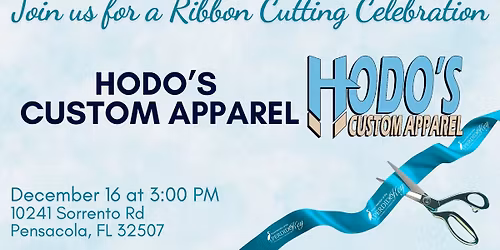 Ribbon Cutting - Hodo's Custom Apparel