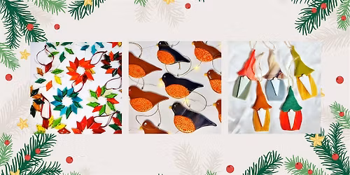 Festive Fused Glass Ornaments with Steph Sykes- \u00a335