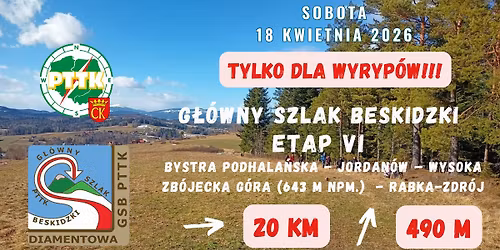 G\u0141\u00d3WNY SZLAK BESKIDZKI - ETAP VI