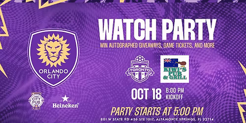 Watch Party at Kiwi’s Pub & Grill