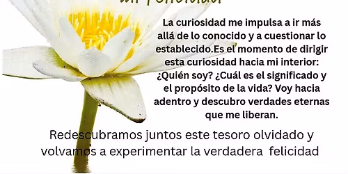 Taller en espanol: Conociendome mejor...recuperando mi felicidad