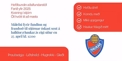 A\u00f0alfundur Knattspyrnudeildar Hauka