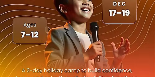 C.R.E.A.T.E Confidence in Public Speaking Holiday Camp (3-Day)