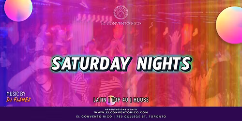 Saturday Nights Party - September 19th 2026