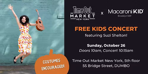 Free Kid's Halloween Concert with Suzi Shelton