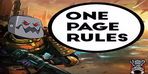 One Page Rules Game Night
