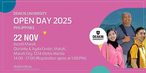 Deakin University Open Day Philippines