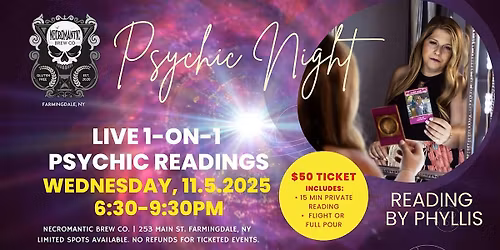 November Psychic Night - Farmingdale ,NY