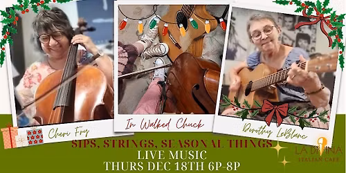 Sips, Strings, Seasonal Things: Dorothy LeBlanc+Cheri Fry "In Walked Chuck"