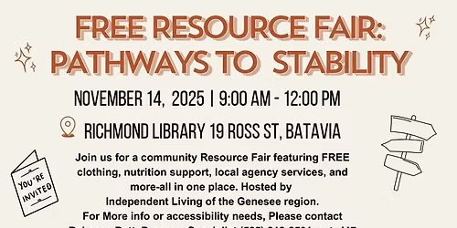 FREE Community Resource Fair- Pathways to Stability