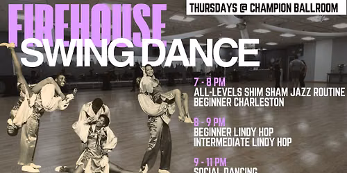 Firehouse Swing Dance- DJ Nights JUNE 2026