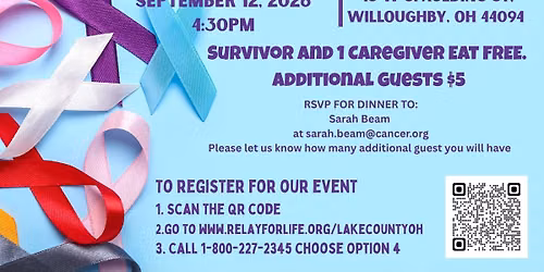 Relay For Life of Lake County cancer survivor celebration + Luminaria ceremony 