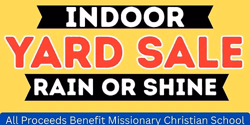 Fundraiser Yard Sale + Hot Dog Lunch