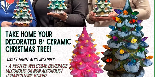 \ud83c\udf84Holiday Craft Night: Ceramic Christmas Tree