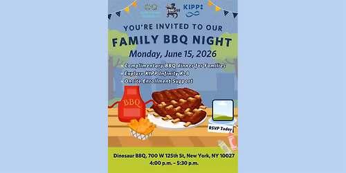 KIPP Infinity Schools Info Night + Free Dinosaur BBQ Dinner!