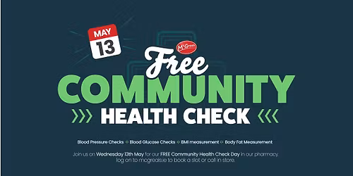 Free Community Health Check Day \u2013 McGreals Pharmacy