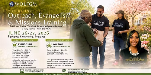 WOLFGM Outreach, Evangelism & Missions Training