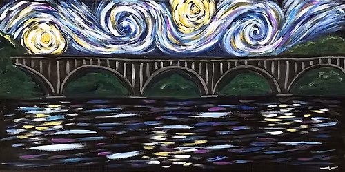 FXBG Starry Night Train Bridge
