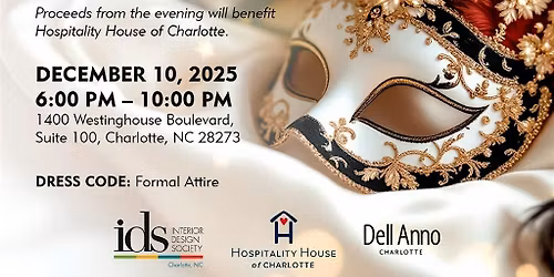 Enchanted Masquerade Holiday Charity Gala with IDS Charlotte